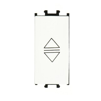 01431101-165179 Günsan Domino Beyaz Tekli Stor/Jaluzi Butonu 1M 250 V Vidalı Sıvaaltı - 1