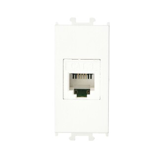 01431110-157120 Günsan Domino Beyaz Telefon Prizi (Cat3) 1M - 1