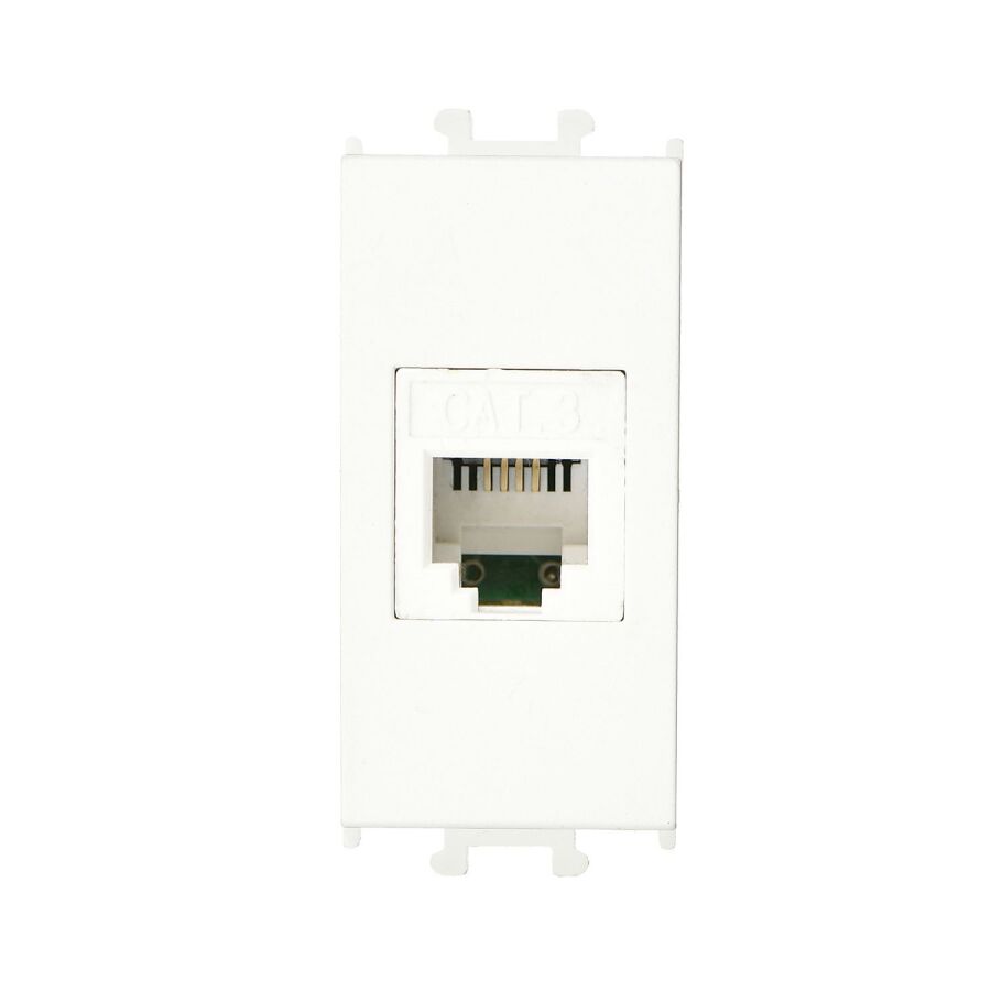 01431110-157120 Günsan Domino Beyaz Telefon Prizi (Cat3) 1M - 1