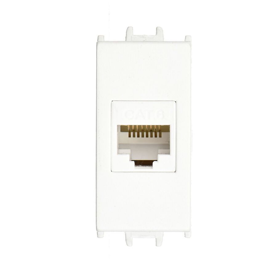 01431110-157169 Günsan Domino Beyaz Data Prizi (RJ45 Cat5E) - 1M - 1