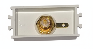 01431110-157385 Günsan Domino Metalik Bej Hoparlör Çıkışı - 1 Çıkış - 2