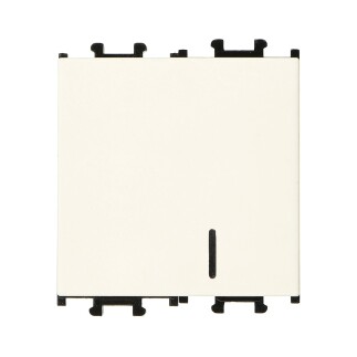 01431205-165102 Günsan Domino Krem Vidalı Işıklı Geniş Anahtar - 2M - 16AX 250V - 1