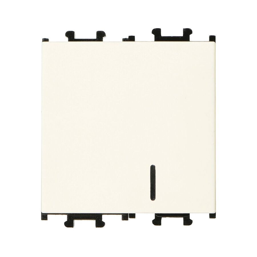 01431205-165102 Günsan Domino Krem Vidalı Işıklı Geniş Anahtar - 2M - 16AX 250V - 1