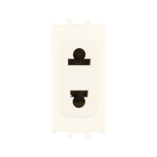 01431210-151113 Günsan Domino Krem Priz (Cihaz Tipi) - 1M - 16AX 250V - 1