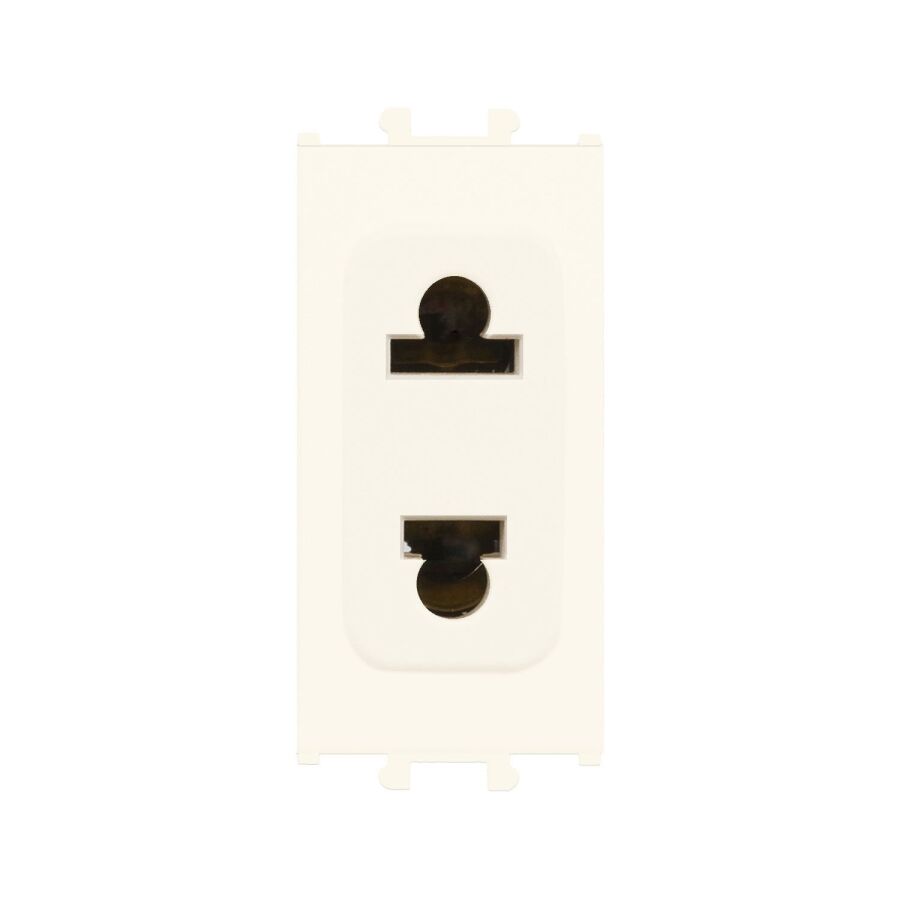 01431210-151113 Günsan Domino Krem Priz (Cihaz Tipi) - 1M - 16AX 250V - 1