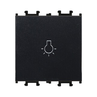 01431405-165105 Günsan Domino Siyah Vidalı Geniş Liht Anahtar -2M - 16AX 250V - 1