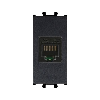 01431410-157130 Günsan Domino Siyah Data Prizi (RJ45 Cat5E) - 1M - 1