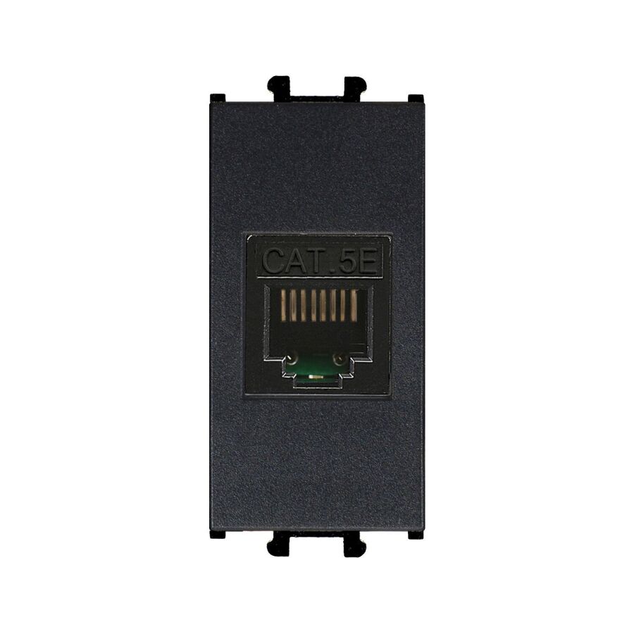 01431410-157130 Günsan Domino Siyah Data Prizi (RJ45 Cat5E) - 1M - 1