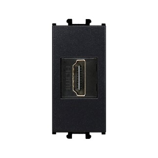 01431410-157350 Günsan Domino Siyah HDMI Prizi - 1M - 1