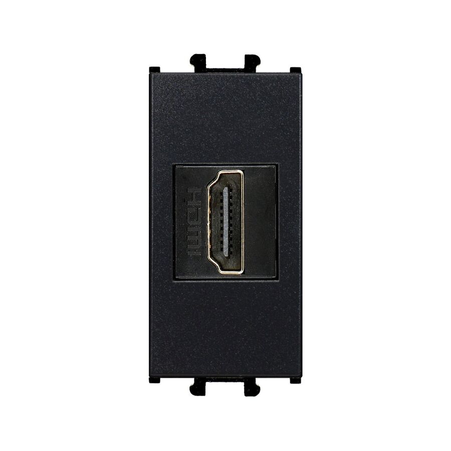 01431410-157350 Günsan Domino Siyah HDMI Prizi - 1M - 1