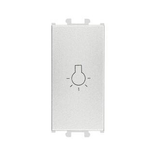 01431501-165105 Günsan Domino Gümüş Vidalı Liht Anahtar - 1M - 16AX 250V - 1