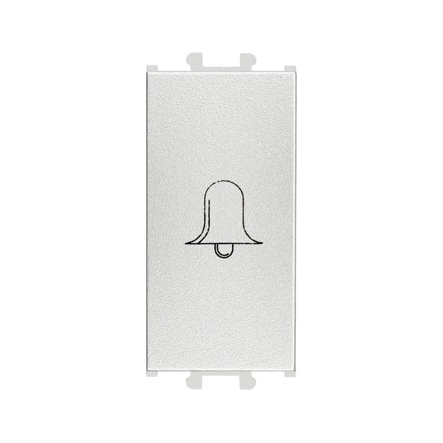 01431501-165111 Günsan Domino Gümüş Vidalı Zil Butonu - 1M - 16AX 250V - 1