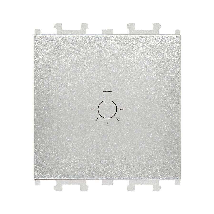 01431505-165105 Günsan Domino Gümüş Vidalı Geniş Liht Anahtar -2M - 16AX 250V - 1