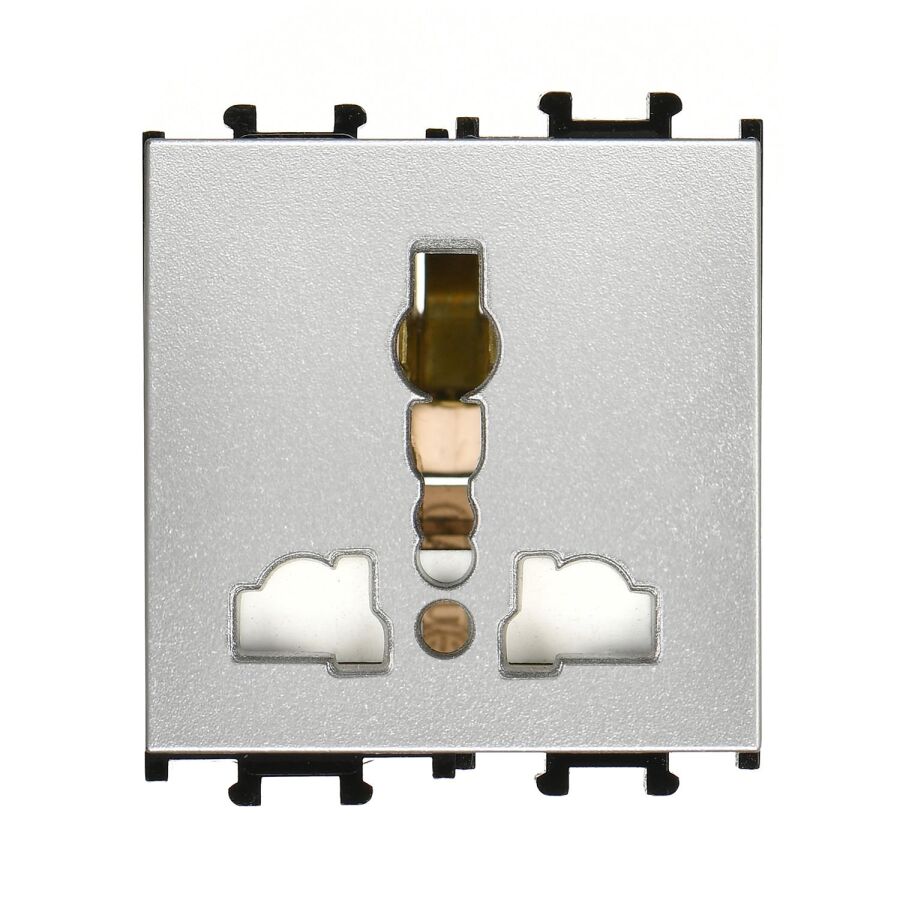 01431510-152378 Günsan Domino Gümüş Universal Priz- 2M - 1