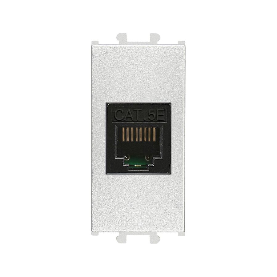 01431510-157130 Günsan Domino Gümüş Data Prizi (RJ45 Cat5E) - 1M - 1