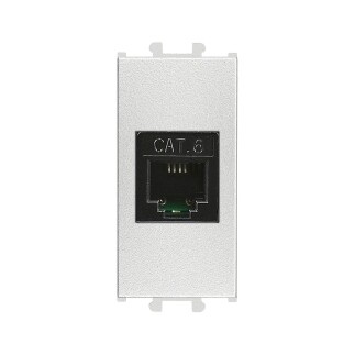 01431510-157169 Günsan Domino Gümüş Data Prizi (RJ45 Cat5E) - 1M - 1