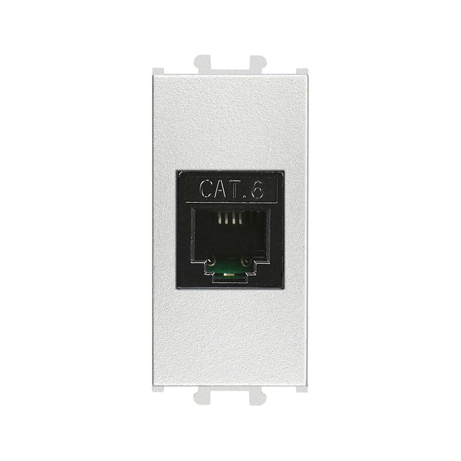01431510-157169 Günsan Domino Gümüş Data Prizi (RJ45 Cat5E) - 1M - 1