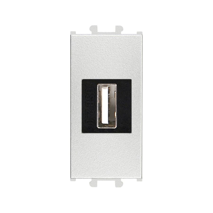 01431510-157351 Günsan Domino Gümüş USB Data Prizi 1M - 1