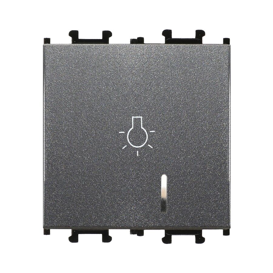 01431705-165106 Günsan Domino Füme Vidalı Işıklı Geniş Liht Anahtar - 2M - 16AX 250V - 1