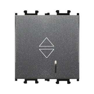 01431705-165108 Günsan Domino Füme Vidalı Işıklı Geniş Vavien Anahtar 2M - 16AX 250V - 1