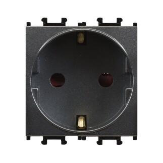 01431710-152116 Günsan Domino Füme Çocuk Korumalı Topraklı Priz - 2M - 16AX 250V - 1