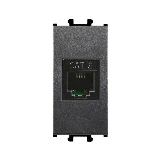 01431710-157169 Günsan Domino Füme Data Prizi (RJ45 Cat5E) - 1M - 1