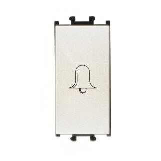 01432501-165111 Günsan Domino Metalik Bej Vidalı Zil Butonu - 1M - 16AX 250V - 1