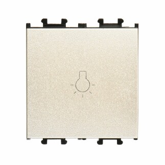 01432505-165105 Günsan Domino Metalik Bej Vidalı Geniş Liht Anahtar -2M - 16AX 250V - 1