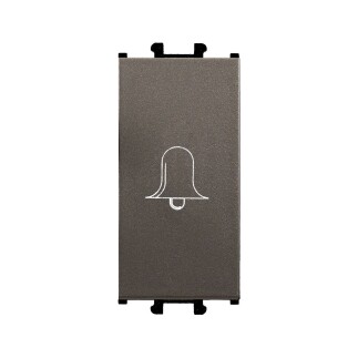 01433501-165111 Günsan Domino Mocha Vidalı Zil Butonu - 1M - 16AX 250V - 1