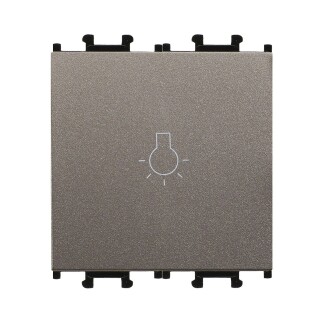 01433505-165105 Günsan Domino Mocha Vidalı Geniş Liht Anahtar -2M - 16AX 250V - 1