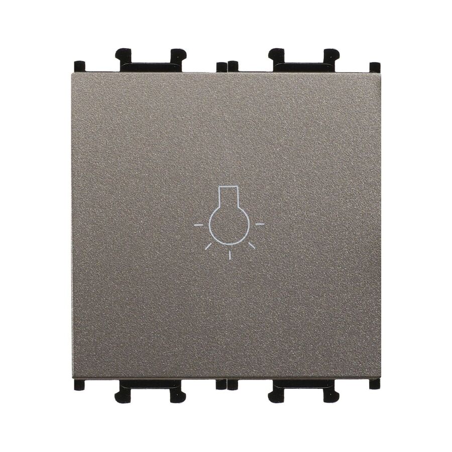 01433505-165105 Günsan Domino Mocha Vidalı Geniş Liht Anahtar -2M - 16AX 250V - 1