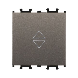 01433505-165107 Günsan Domino Mocha Vidalı Geniş Vavien Anahtar - 2M - 16AX 250V - 1