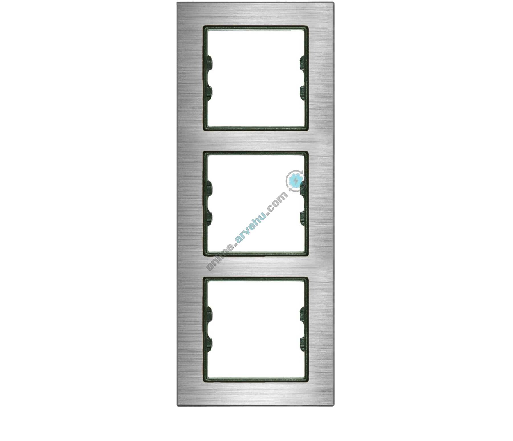 ALG213-71 AsFir Alüminyum Gümüş Dikey Üçlü Çerçeve 