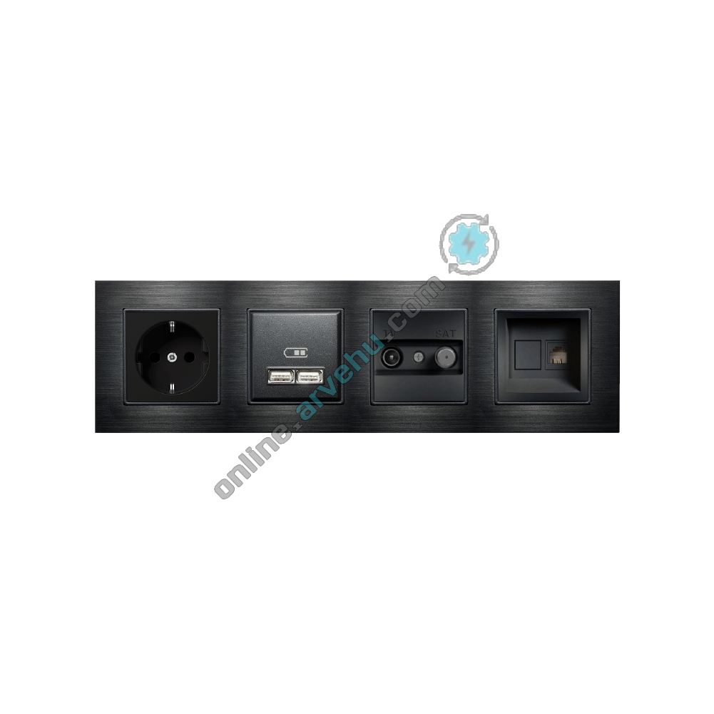 ALG304-71 AsFir Alüminyum Onyx Dörtlü Çerçeve 