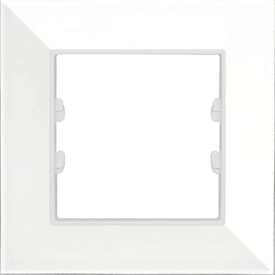 APG101-21 AsFir Pleksiglas Parlak Beyaz Tekli Çerçeve