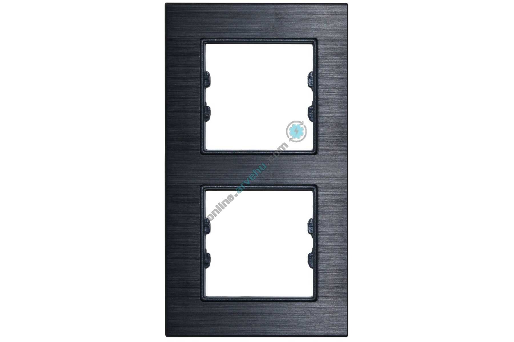 ALG312-71 AsFir Alüminyum Onyx Dikey İkili Çerçeve 