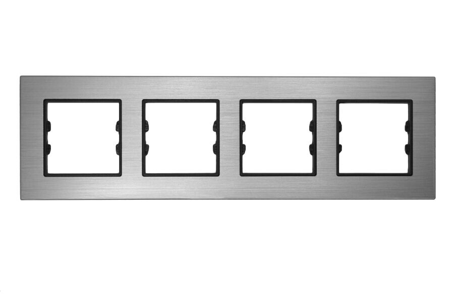 ALG204-71 AsFir Alüminyum Gümüş Dörtlü Çerçeve 