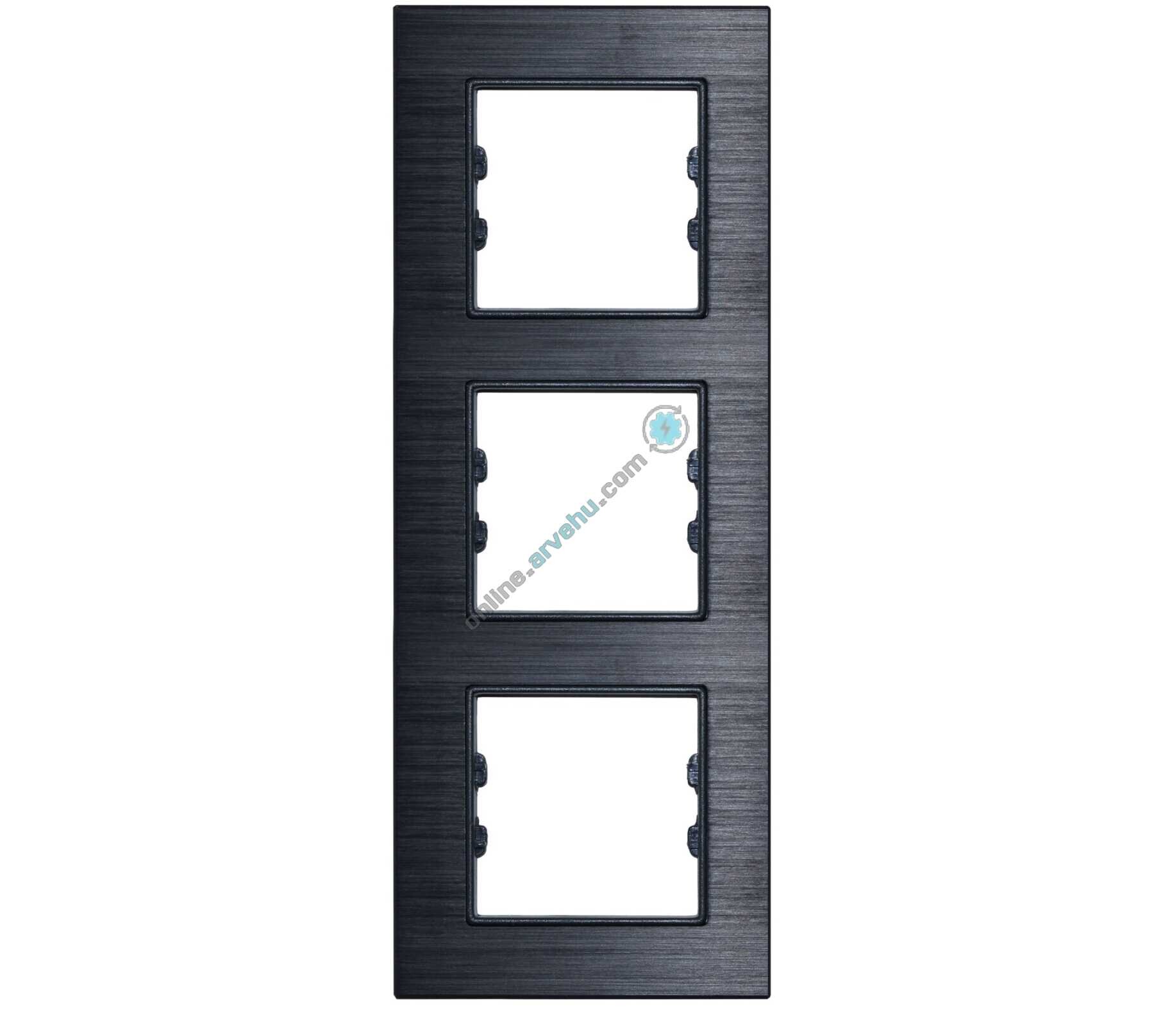 ALG313-71 AsFir Alüminyum Onyx Dikey Üçlü Çerçeve 