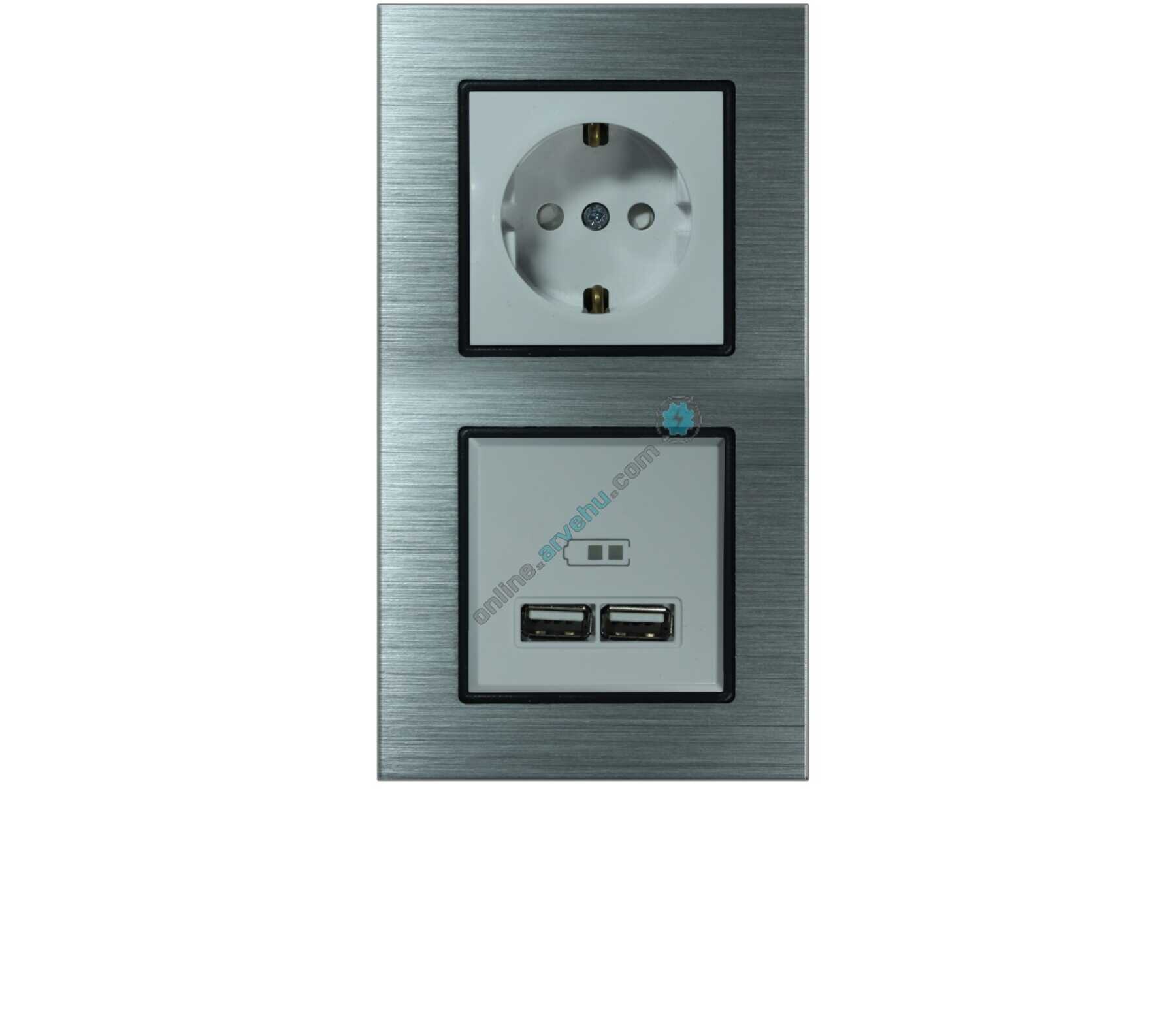 ALG212-71 AsFir Alüminyum Gümüş Dikey İkili Çerçeve 