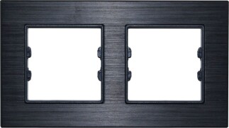 ALG302-71 AsFir Alüminyum Onyx İkili Çerçeve (Mekanizma Hariç) - Arvehu Electric