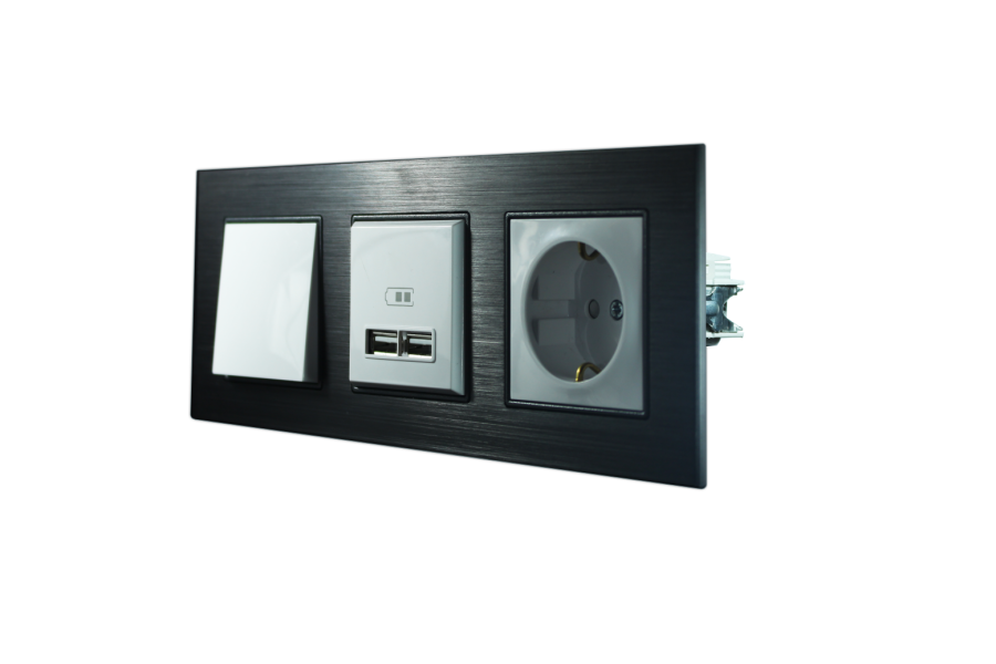 ALG303-71 AsFir Alüminyum Onyx Üçlü Çerçeve (Mekanizma Hariç) - 4
