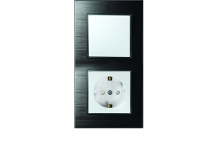 ALG312-71 AsFir Alüminyum Onyx Dikey İkili Çerçeve (Mekanizma Hariç) - 2