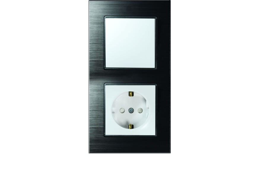 ALG312-71 AsFir Alüminyum Onyx Dikey İkili Çerçeve (Mekanizma Hariç) - 2