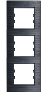 ALG313-71 AsFir Alüminyum Onyx Dikey Üçlü Çerçeve (Mekanizma Hariç) - 1