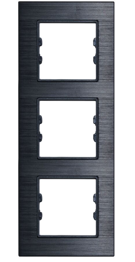 ALG313-71 AsFir Alüminyum Onyx Dikey Üçlü Çerçeve (Mekanizma Hariç) - 1