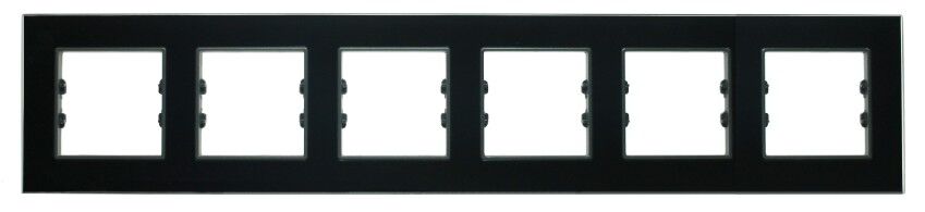 APG206-71 AsFir Pleksiglas Parlak Siyah Altılı Çerçeve (Mekanizma Hariç) - 1