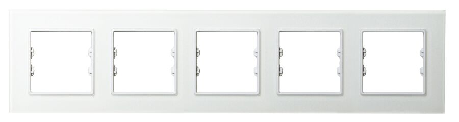 APG605-21 AsFir Pleksiglas Mat Beyaz Beşli Çerçeve (Mekanizma Hariç) - 1