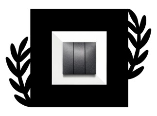 ARVDLBTKM1 - Bitki Tasarımlı Dekoratif Priz Çerçevesi Süsü - Ahşap - Tekli - 5