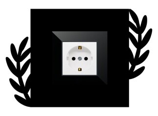 ARVDLBTKM1 - Bitki Tasarımlı Dekoratif Priz Çerçevesi Süsü - Ahşap - Tekli - 3