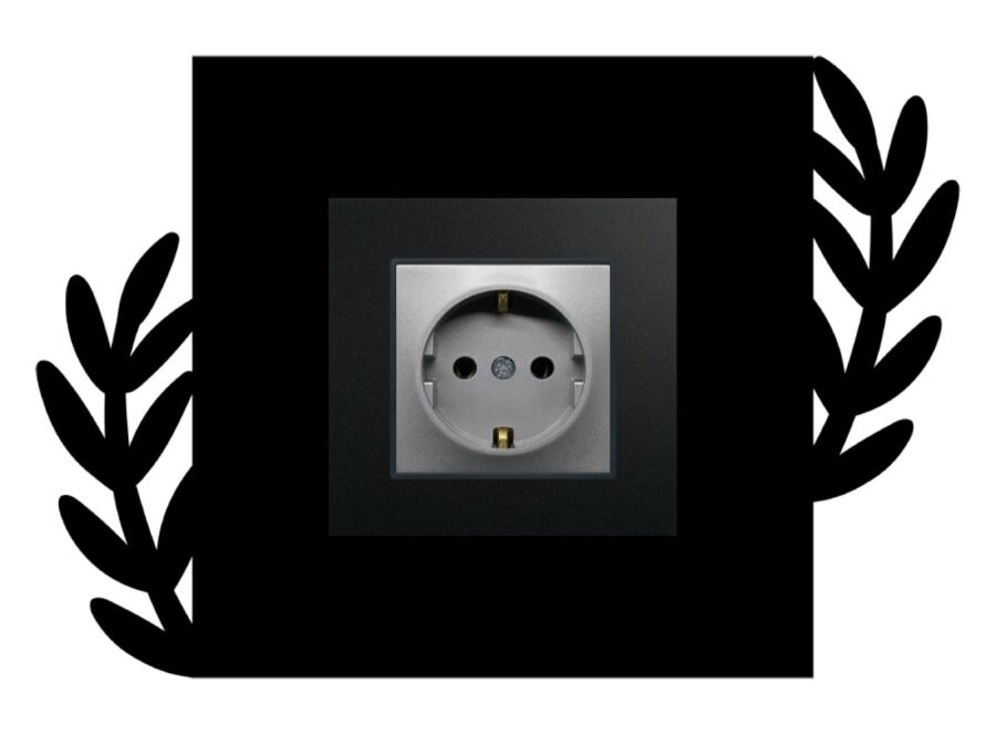 ARVDLBTKM1 - Bitki Tasarımlı Dekoratif Priz Çerçevesi Süsü - Ahşap - Tekli - 4